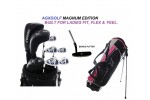 LADIES LEFT AGXGOLF COMPLETE GOLF CLUB SET+w460cc Driver + 3WOOD + HYBRID + 6-9 IRONS + PW + STAND BAG + FREE PUTTER+2 HEAD COVERS